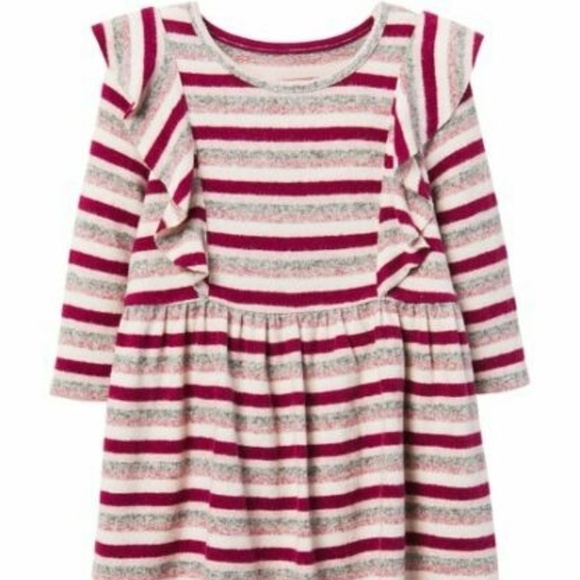 Gymboree Berry Stripe Ruffle Feathersoft D… - Picture 1 of 6